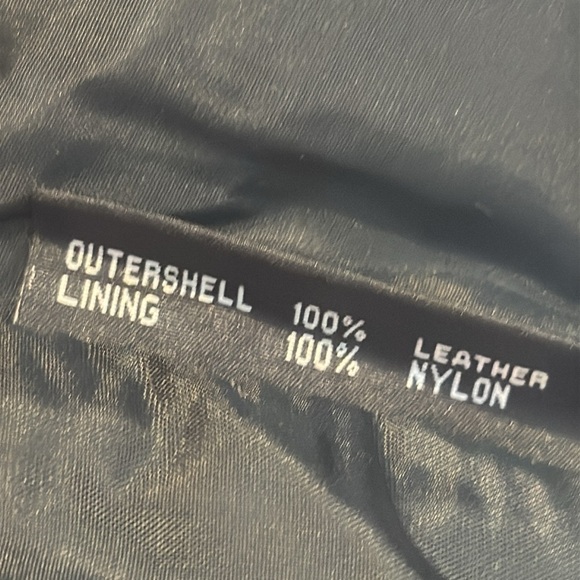 Leather Gallery Black Moto Biker Western leather vest 42R - Picture 7 of 9